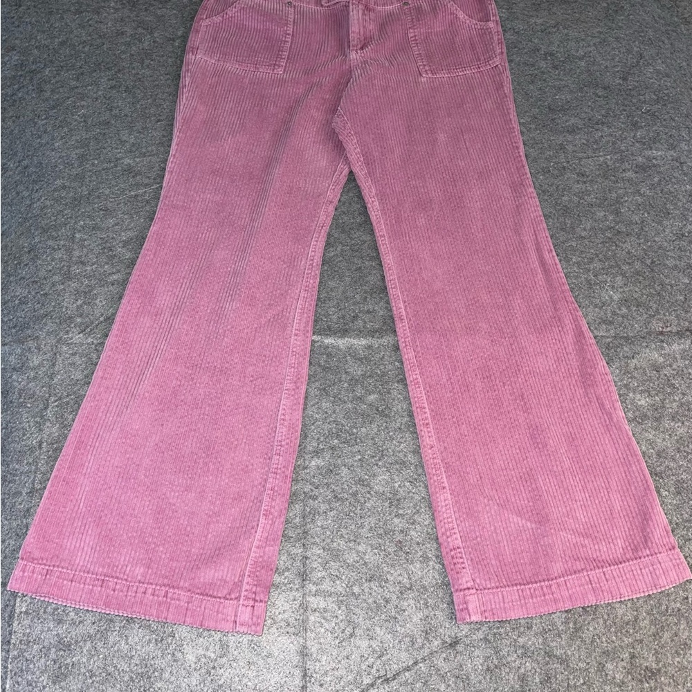 BDG Corduroy Pants Women’s 12 Pink Flare Wide Leg Retro Urban Outfitters
